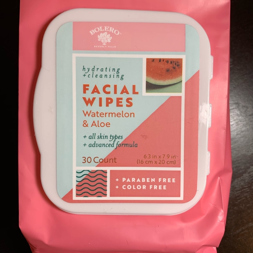 Bolero Watermelon & Aloe Face Wipes